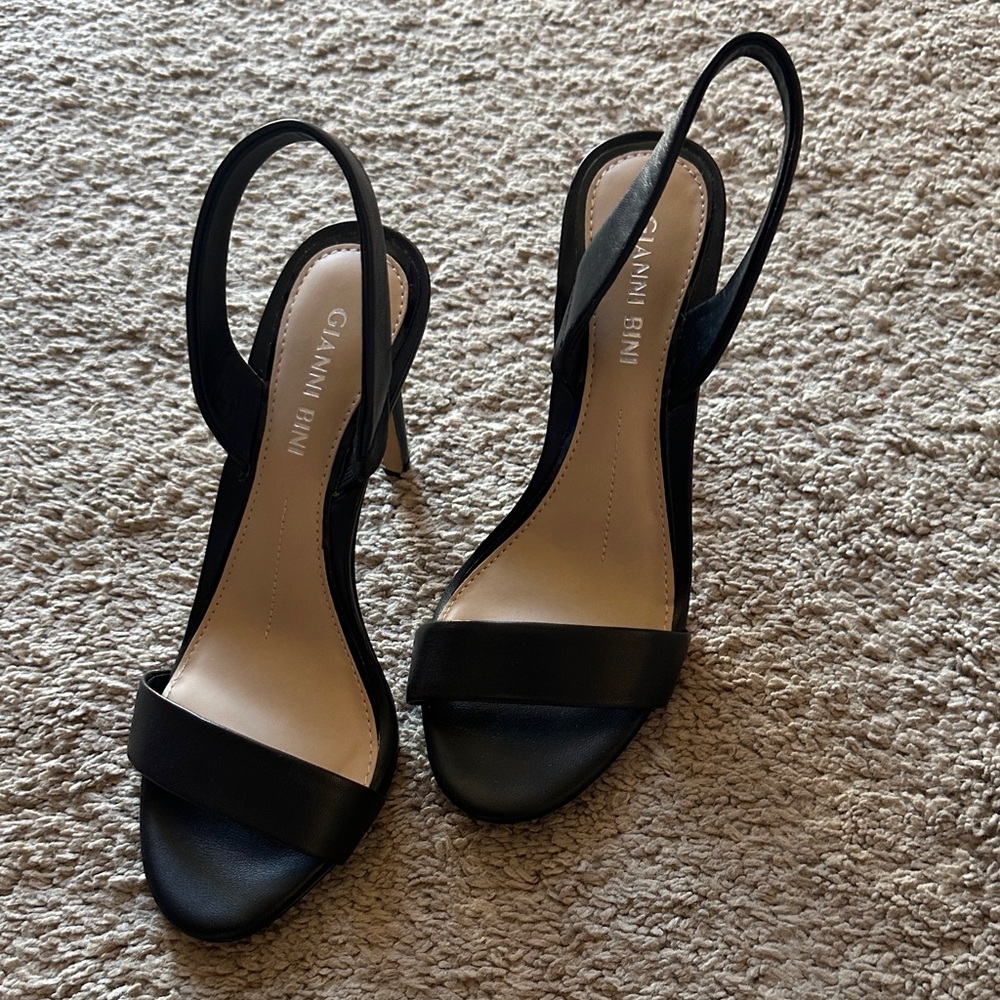 Gianni Bini Elegant Black Slingback Heels